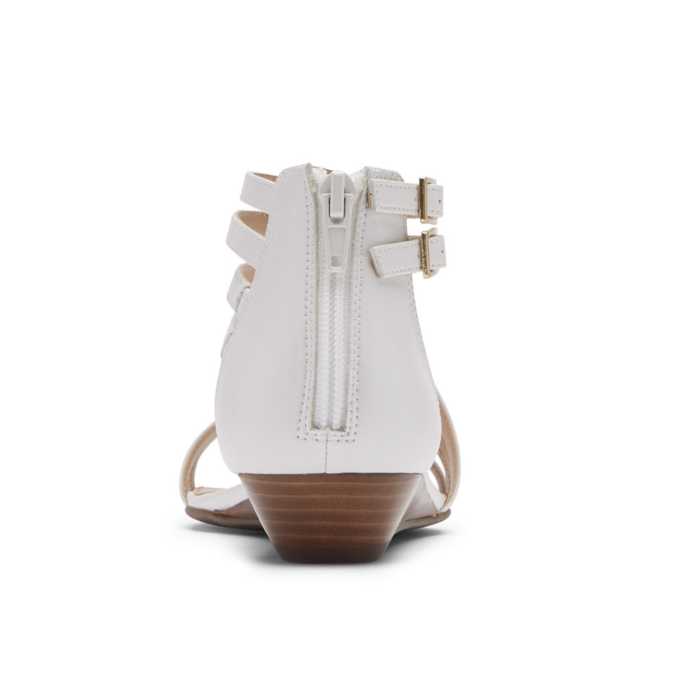 Sandalias Rockport Mujer Mexico - Total Motion Zandra Asymmetrical Blancos - ZCJIS8279